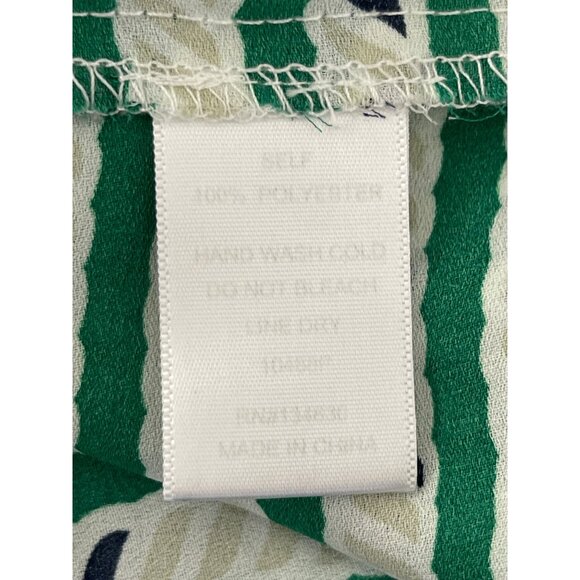 Sunday in Brooklyn MP Striped Green & White Blouse With Button Detail - Picture 6 of 6